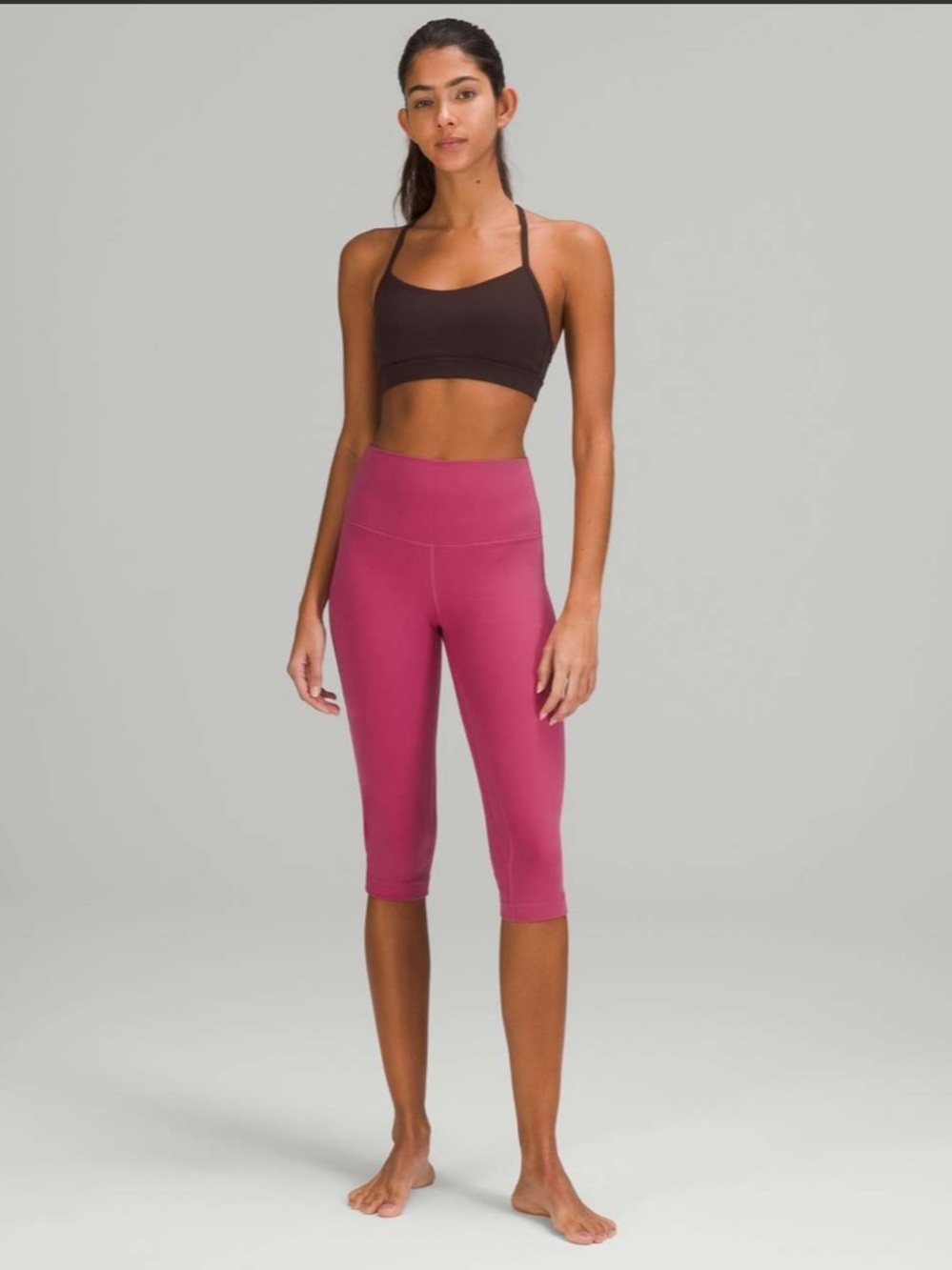 Lululemon Align High-Rise Crop 17" Leggings Pink Lychee 10 - Yoga Gym Pilates